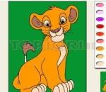 Цар Лъв Симба оцветяване  Simba Lion King coloring
