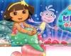 Игри : Дора събира звезди и диаманти  doras mermaid adventure game