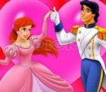 Puzzle with Ariel and Prince Sort My Tiles Cinderella and Prince Charming.