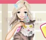 dress eve and her new cat